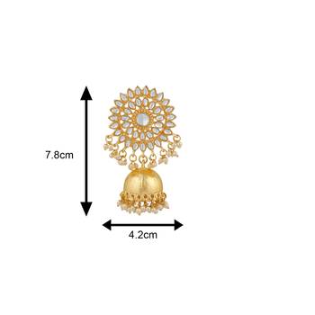 White crystal earrings 4