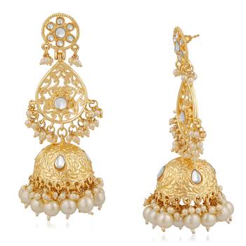 White crystal earrings 3