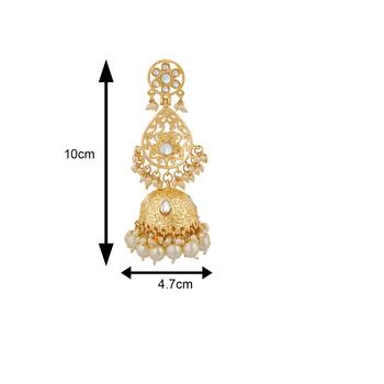 White crystal earrings 4