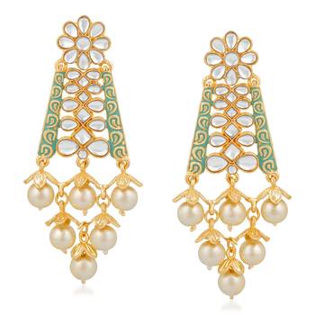 Blue crystal earrings 1