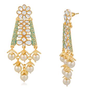 Blue crystal earrings 3