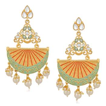 Blue crystal earrings 1