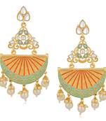 Blue crystal earrings