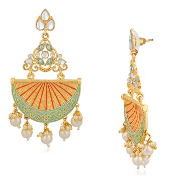 Blue crystal earrings 3