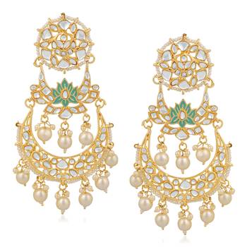 White crystal earrings 1
