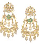 White crystal earrings