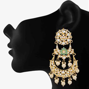White crystal earrings 2