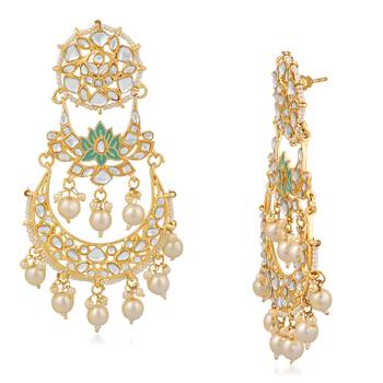 White crystal earrings 3