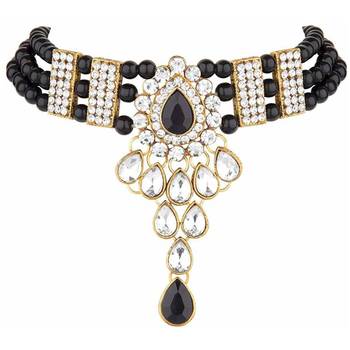 Black crystal necklaces 4