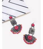 Saira Multi Silver Beaded Earrings