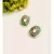 Green Multi Multi Floral Studs