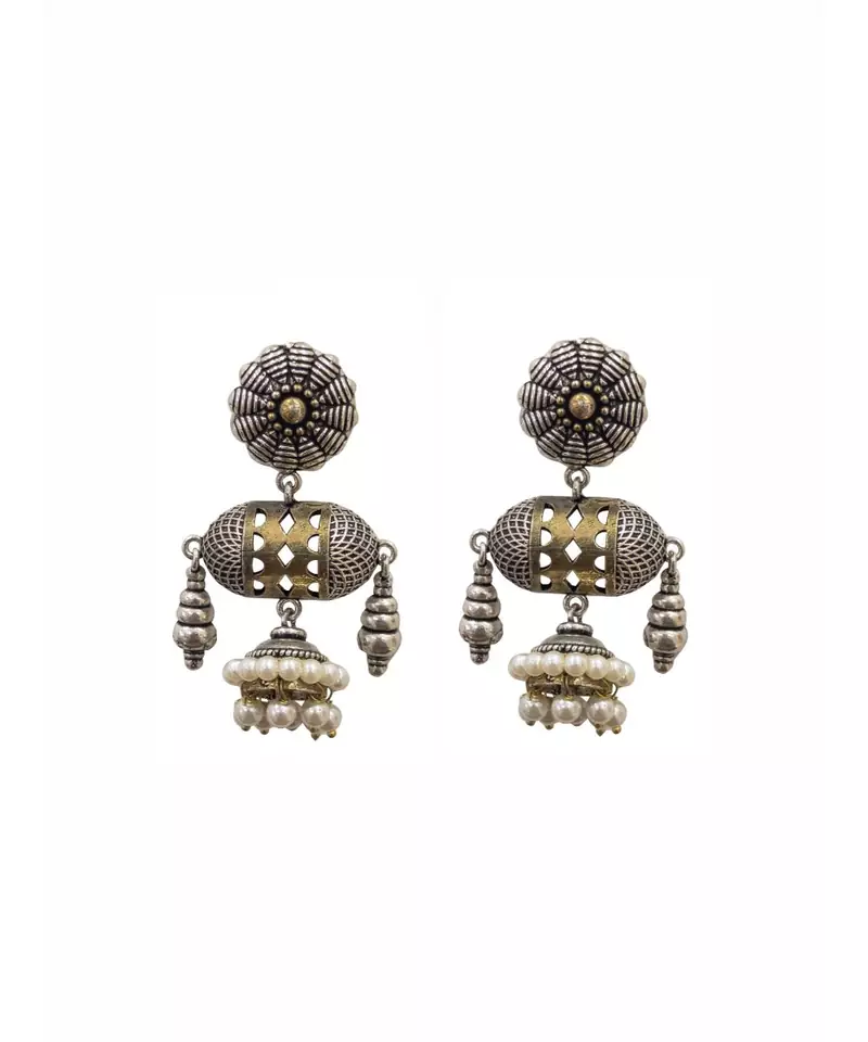 Rabi Dual Toned Earrings