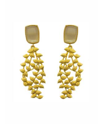 Roha Gold Leaf Earrings 1