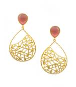 Nia Pink Drop Earrings