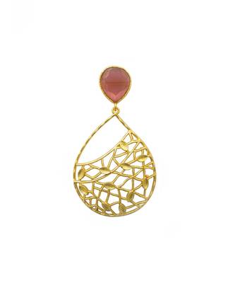 Nia Pink Drop Earrings 2