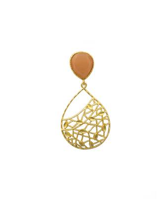 Nia Orange Drop Earrings 2