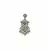 Silver & Blue Pearl Kundan Earrings
