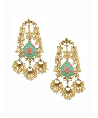 Mint Multi Statement Earrings 1