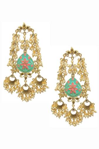 Mint Multi Statement Earrings