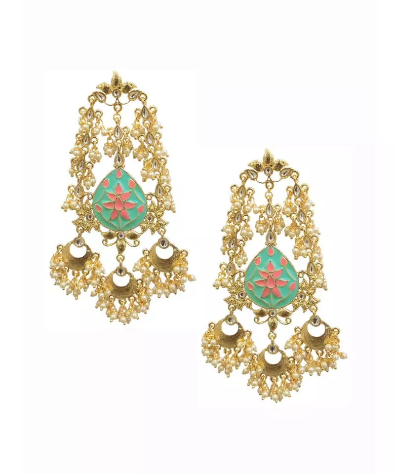 Mint Multi Statement Earrings