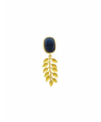 Tessa Blue Leaf Earrings 2