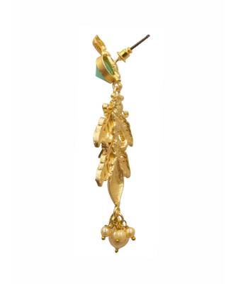 Alana Mint Leaf Earrings 3