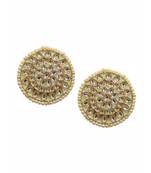 Mint Kundan & Pearl Studs