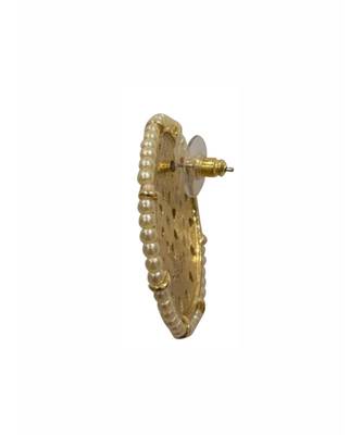 Mint Kundan & Pearl Studs 3