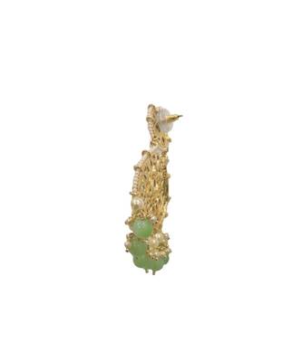 Raina Mint Kundan & Pearl Earrings 3