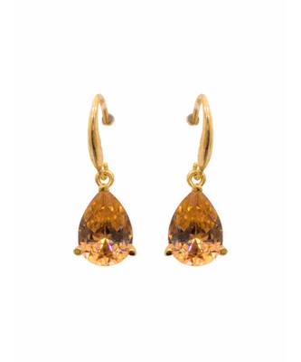 Carrie Amber Drop Earrings 1