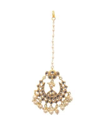 Corin Gold Pearl Maang Tikka 1