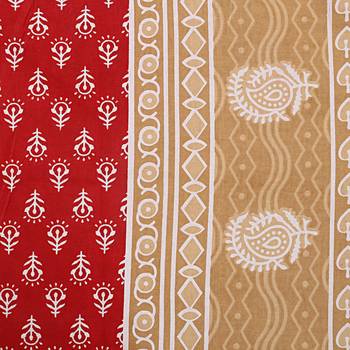 RADHA RANI FASHIONS 100% Cotton  Double Bedsheet with 2 Pillow Covers ( 93*108) 3