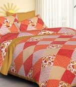 RADHA RANI FASHIONS 100% Cotton  Double Bedsheet with 2 Pillow Covers ( 93*108)