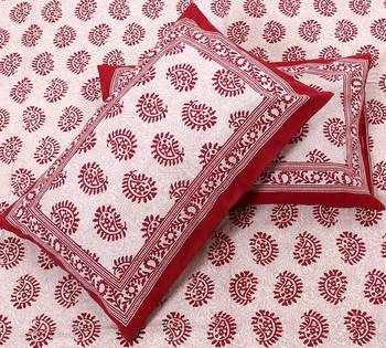 RADHA RANI FASHIONS 100% Cotton  Double Bedsheet with 2 Pillow Covers ( 93*108) 2