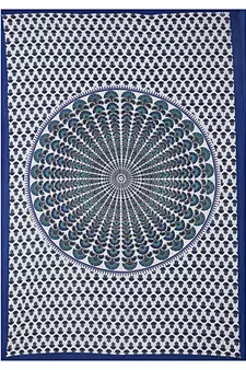 RADHA RANI FASHIONS 100% Cotton  Double Bedsheet with 2 Pillow Covers ( 93*108)