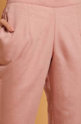 Pink woven polyester salwar 4