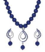 Blue crystal necklaces