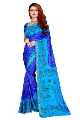 Green hand woven taffeta saree with blouse 1