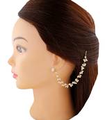 Designer Single Line Pearl Earchain or Ear Support Earrings