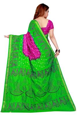 Light green hand woven taffeta saree with blouse 2