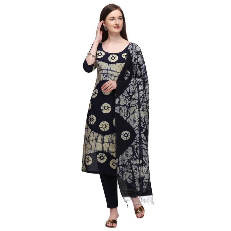 Iris-Soft Cotton Wex Batik Print Suits