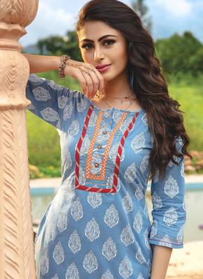 Grey Rayon Designer Embroidery Fancy Kurta 2