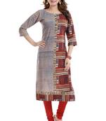 Multicolor printed cotton cotton-kurtis