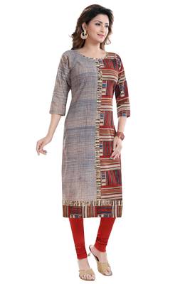 Multicolor printed cotton cotton-kurtis 3