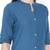 THIAB Womens Cotton Solid Straight Kurta (Teal Blue)
