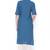 THIAB Womens Cotton Solid Straight Kurta (Teal Blue)