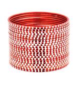 Red bangles-and-bracelets