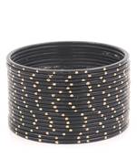 Black bangles-and-bracelets
