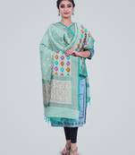 Banarasi Munga Silk Meena Handmade Dupatta
