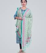 Banarasi Chiffon Silk Jangla Handwoven Dupatta